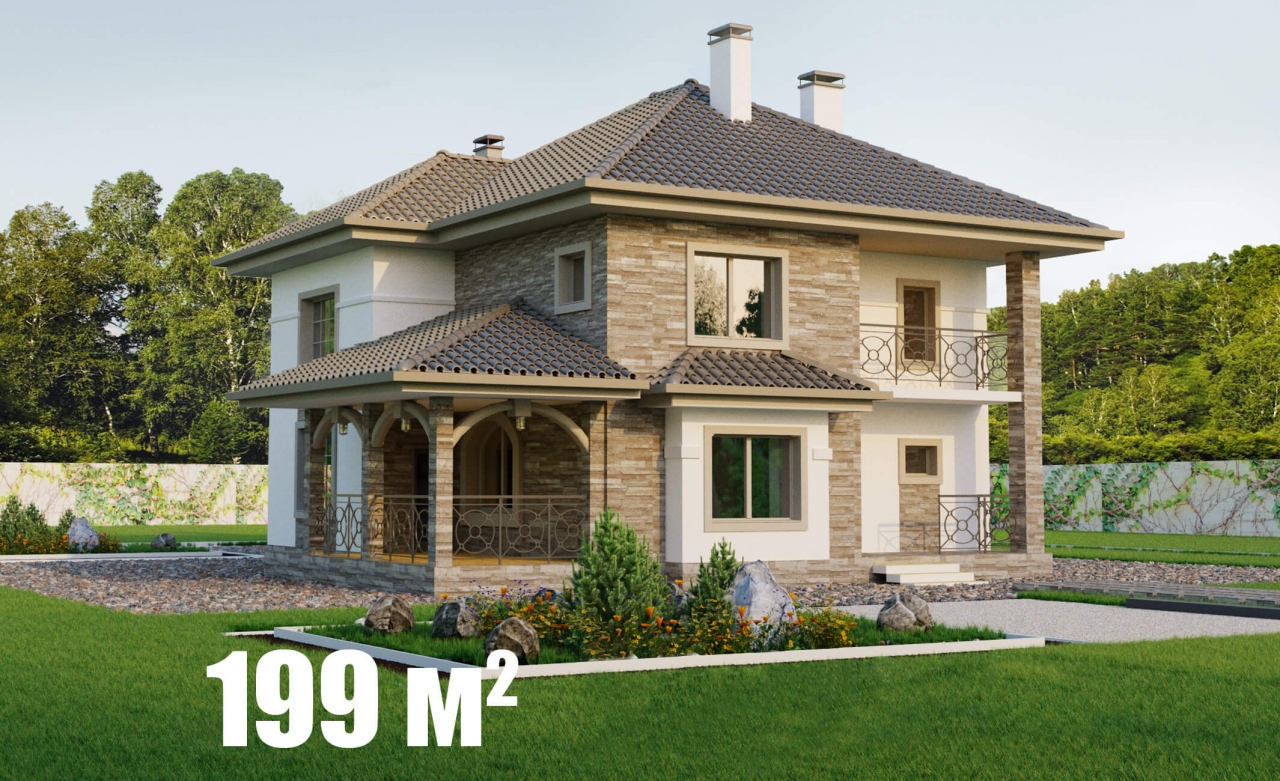 2 этажный дом 199м2